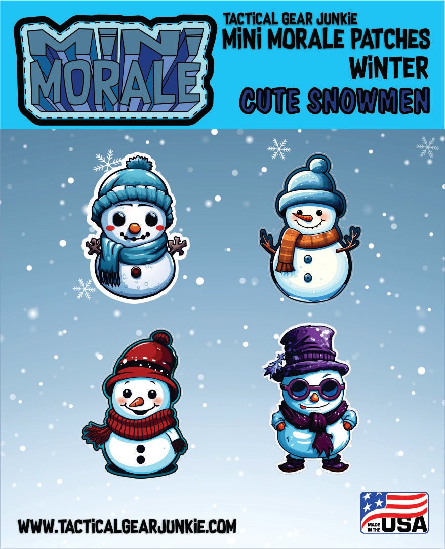 Mini Morale - Cute Snowman Patch Pack 1